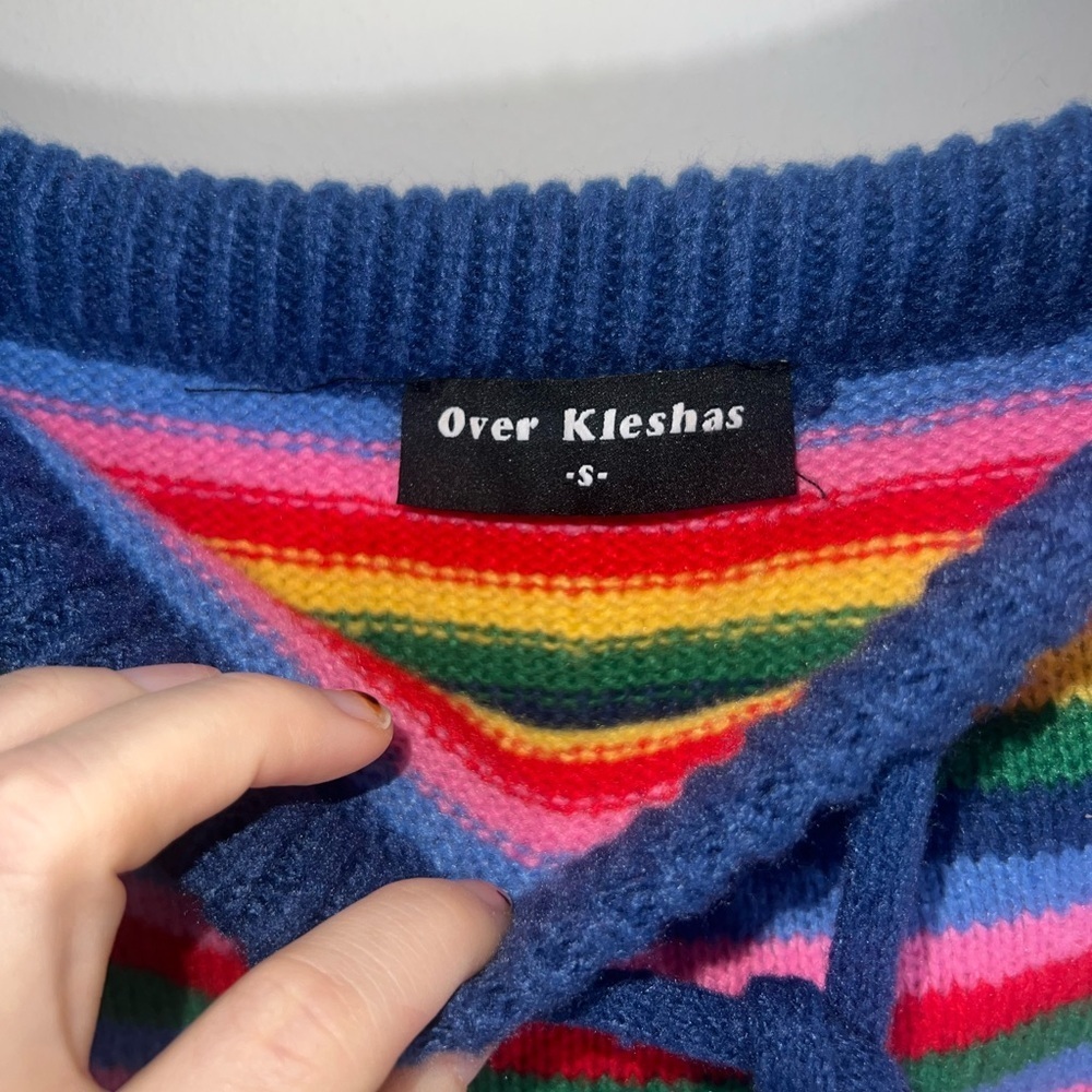 OVER KLESHAS Colorful Striped Knit Maxi Skirt - Picture 5 of 10